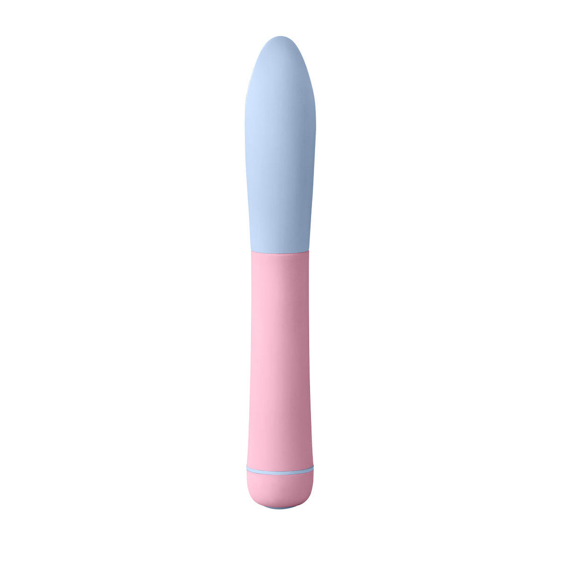A pink and blue bullet vibrator