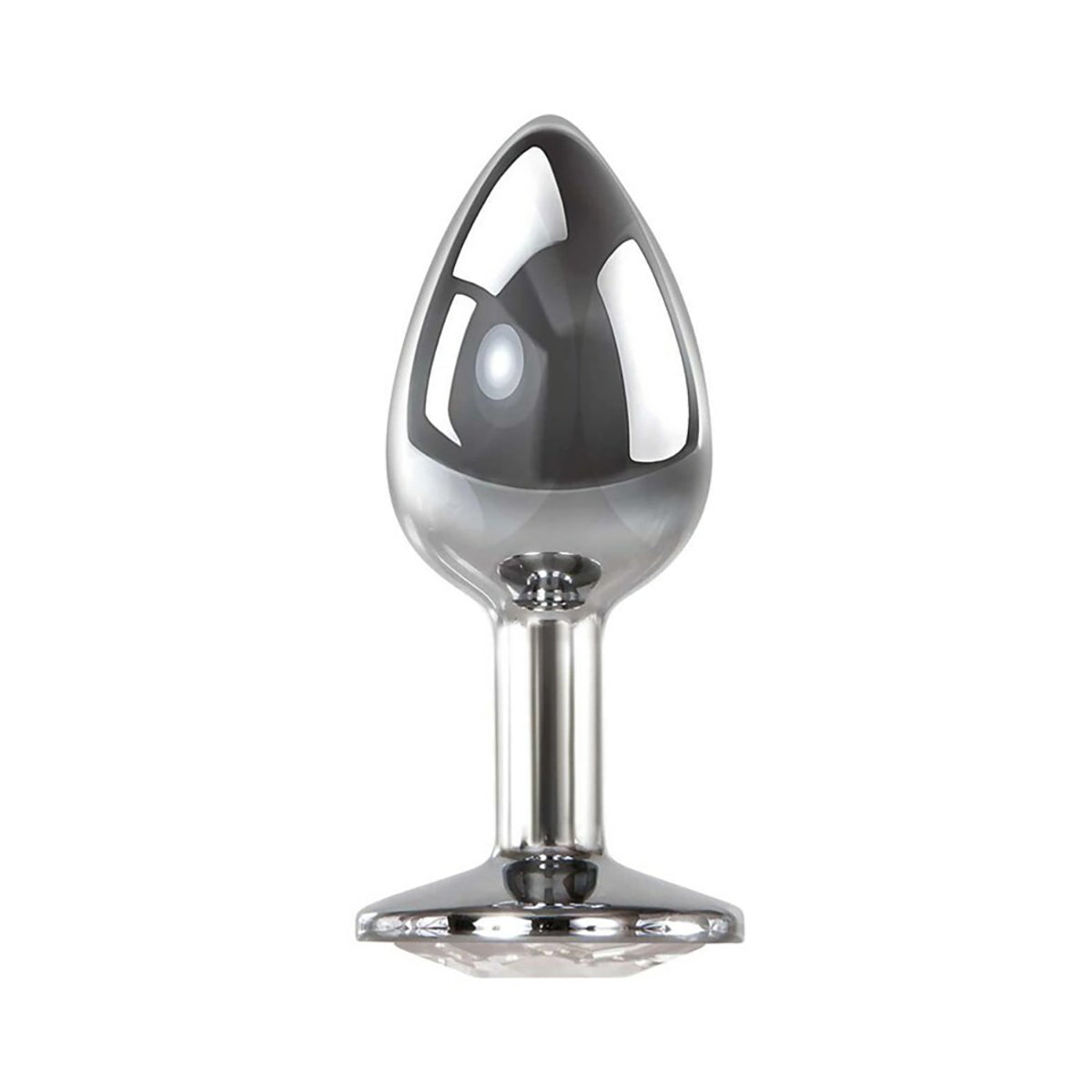 A&E Clear Gem Anal Plug Medium