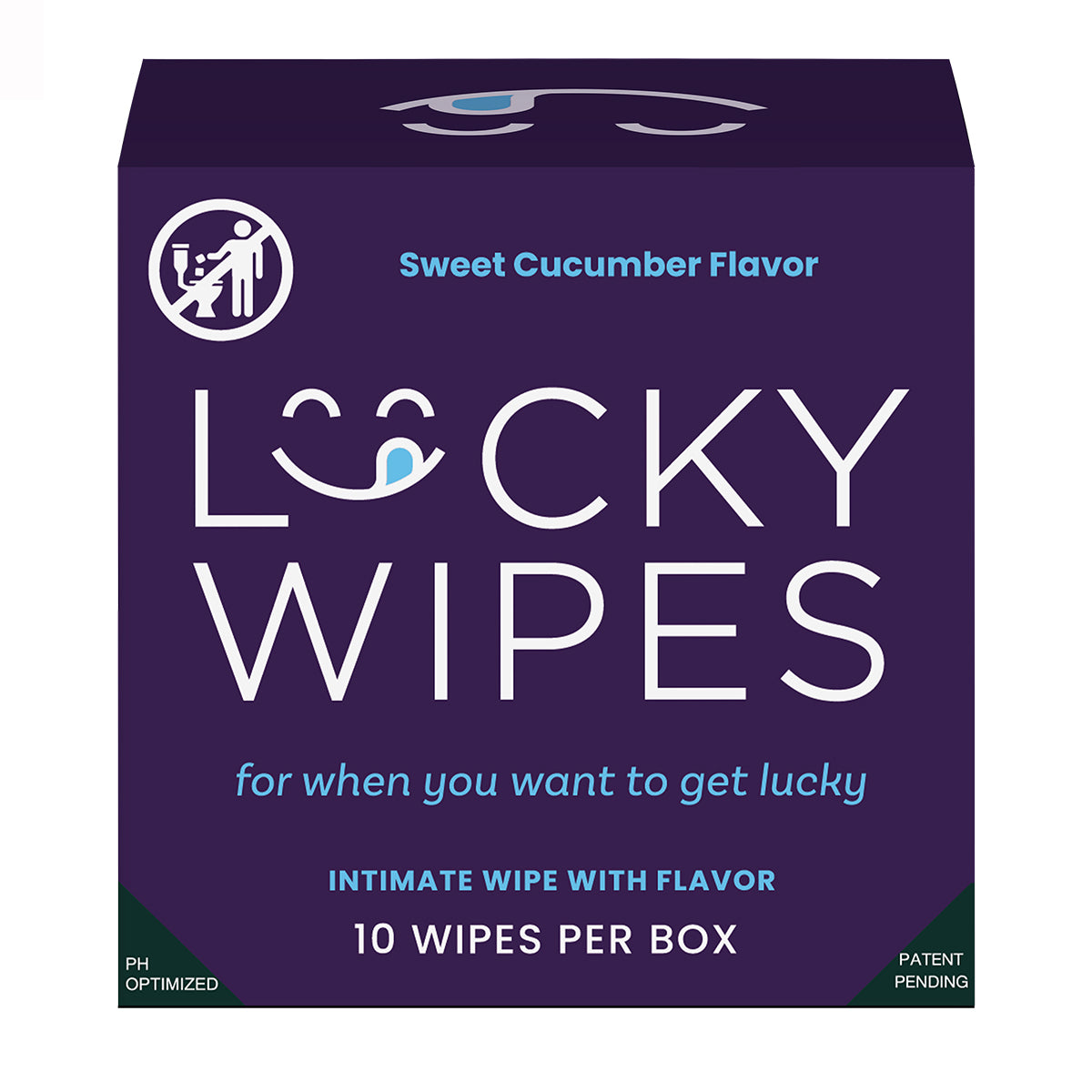 Sweetums Lucky Wipes Cucumber Flavor 10-Pack – Refreshing, Discreet Personal Wip