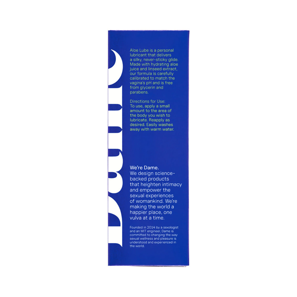 Dame Aloe Lube 2 oz.