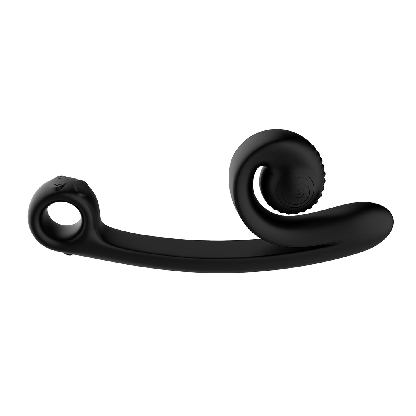Snail Vibe Curve – Black Flexible Silicone Couple’s Vibrator with Multiple Modes