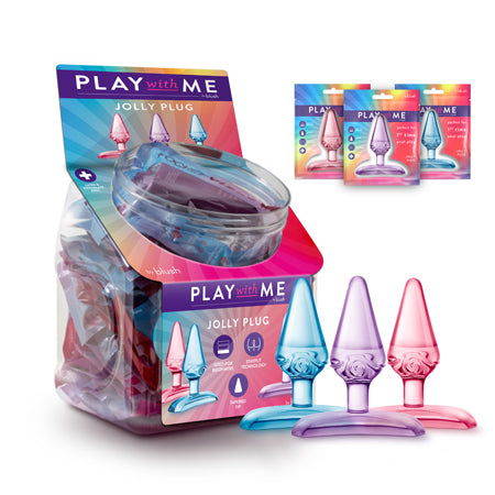Play With Me Jolly Plug 24-Piece Fishbowl Display