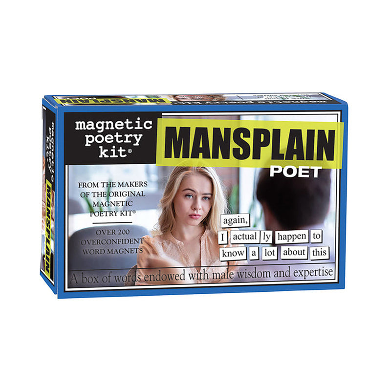 Magnetic Poetry Mansplain Poet Kit | Funny Word Magnets Adult Gift Set