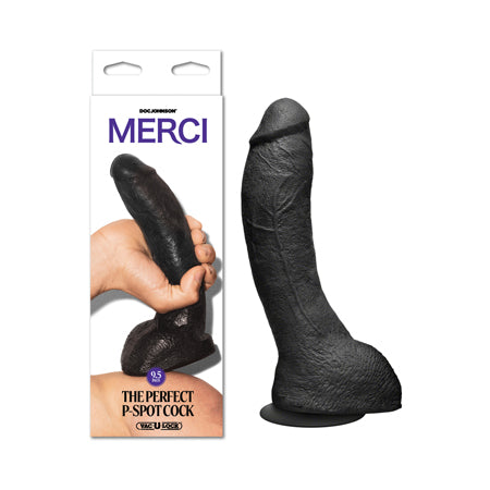 Merci The Perfect P-Spot Cock 9.5 in. Dildo with Removable Vac-U-Lock Suction Cu