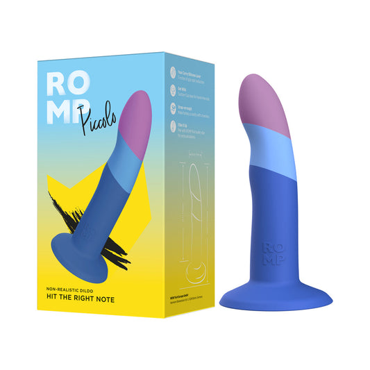 ROMP Piccolo – Flexible Vibrating Anal Plug for Couples or Solo Play – Blue