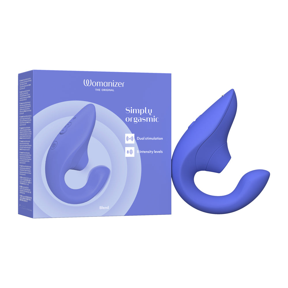 Womanizer Blend Vibrant Blue – Dual Pleasure Air and Vibration Stimulator