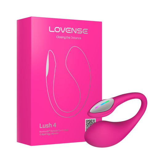 Lovense Lush 4 Bluetooth Remote-Controlled Rechargeable Egg Vibrator Toy