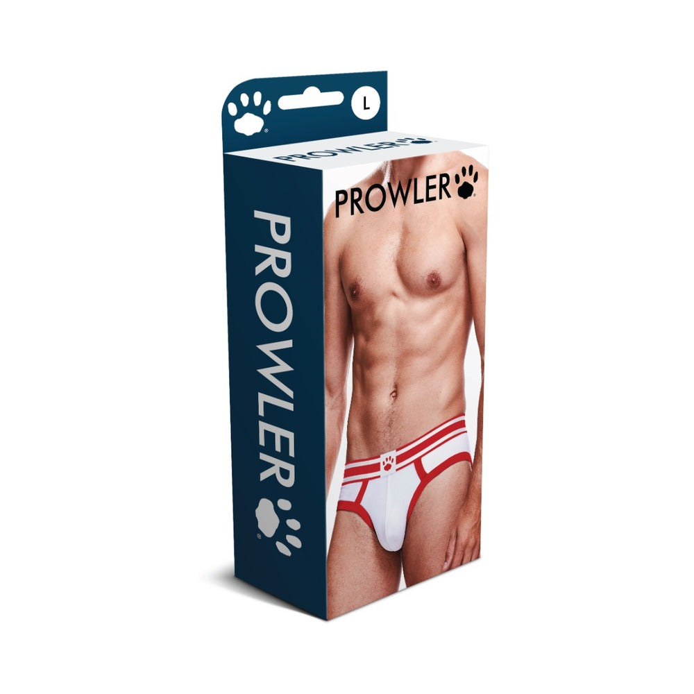 Prowler Brief White/Red L