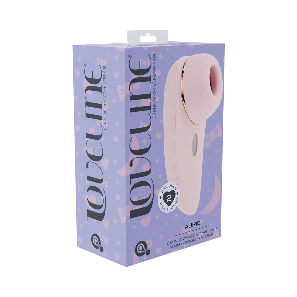 LoveLine Aurie AirTapTech Rechargeable Vibrator Pink