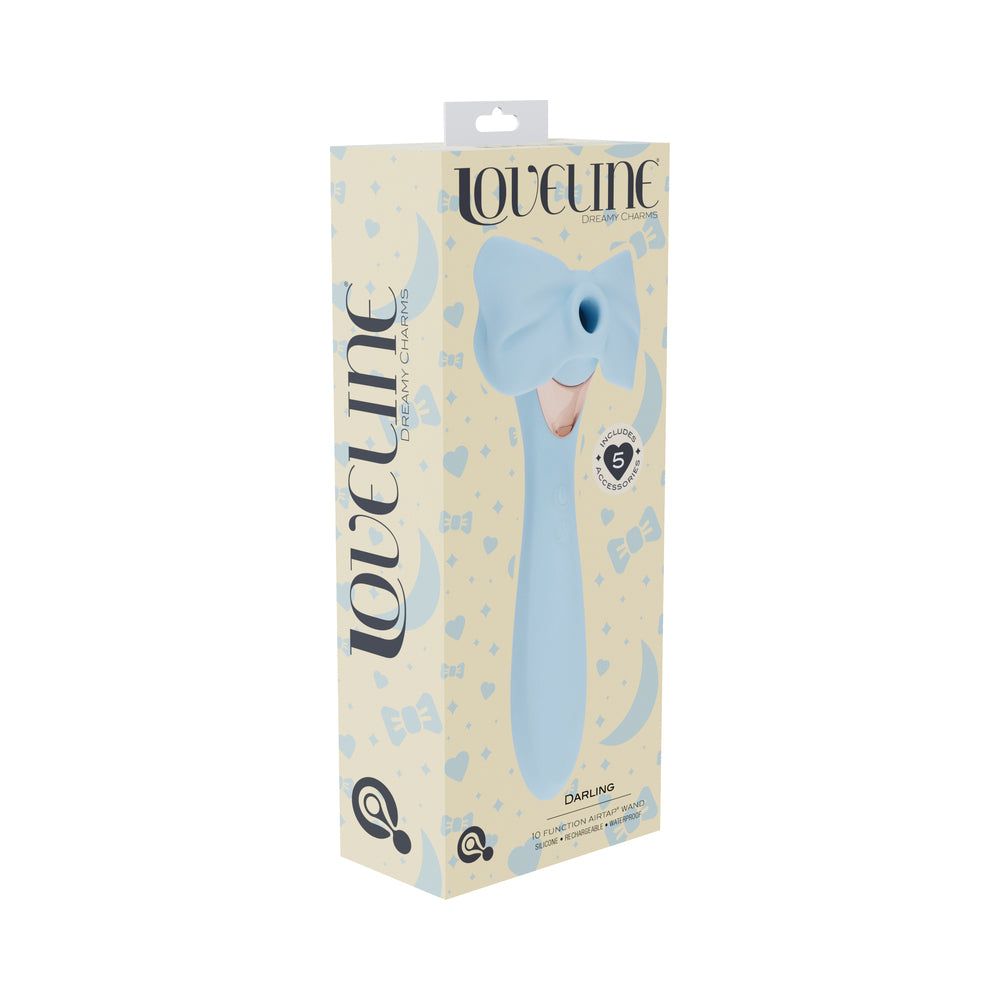 LoveLine Darling AirTapTech Rechargeable Vibrator Blue