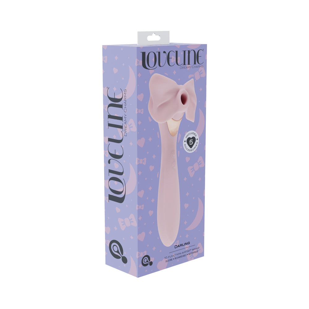 LoveLine Darling AirTapTech Rechargeable Vibrator Pink