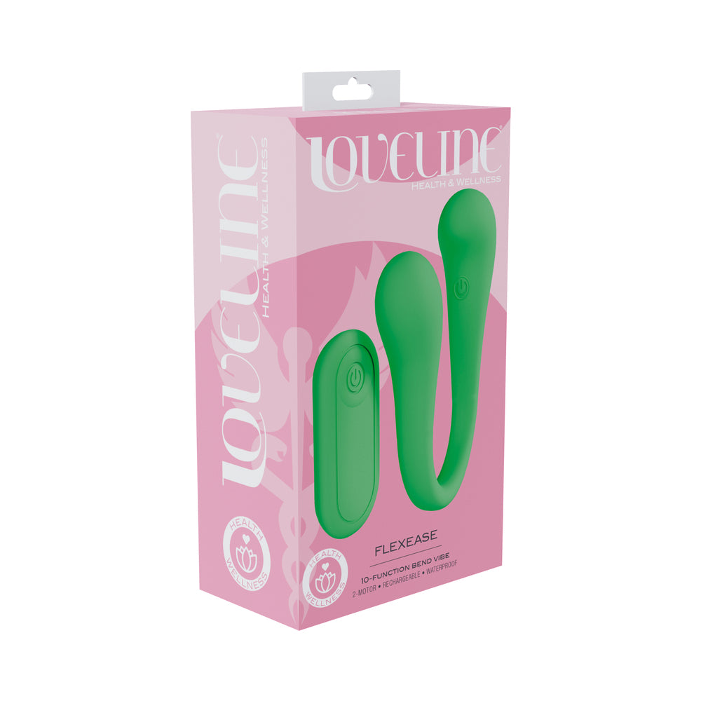 LoveLine FlexEase Bend Vibe Liquid Silicone Green
