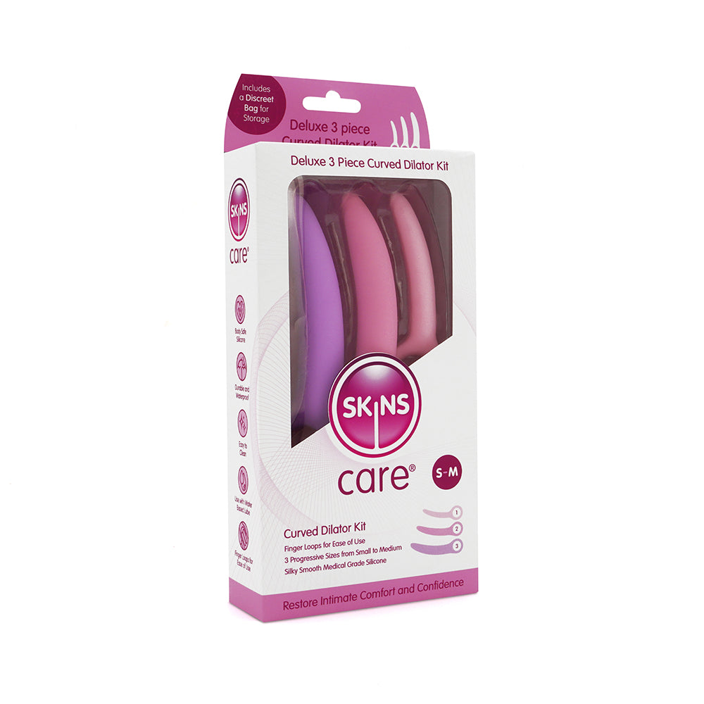 Skins Care Curved Dilators 3-Piece Set Medium Large – Vaginal Therapy & Comfort