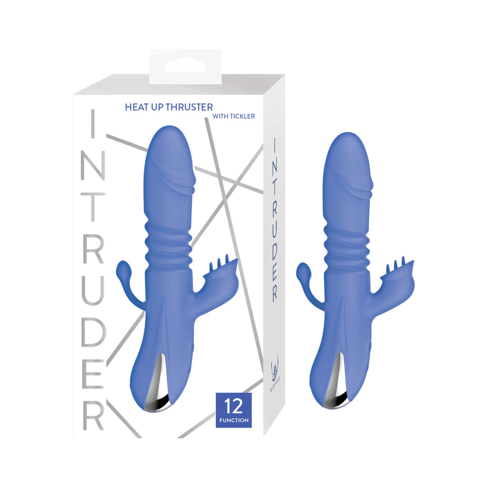 Intruder Heat Up Thruster with Tickler Blue