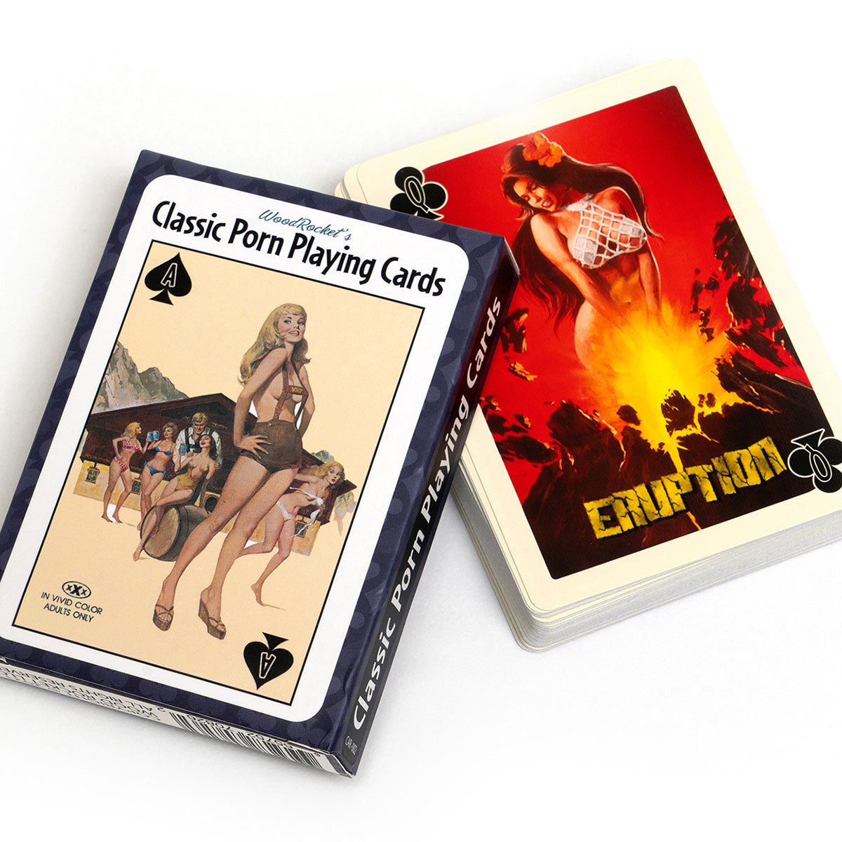 Wood Rocket Classic Porn Playing Cards - Fun Adult Card Game for Parties