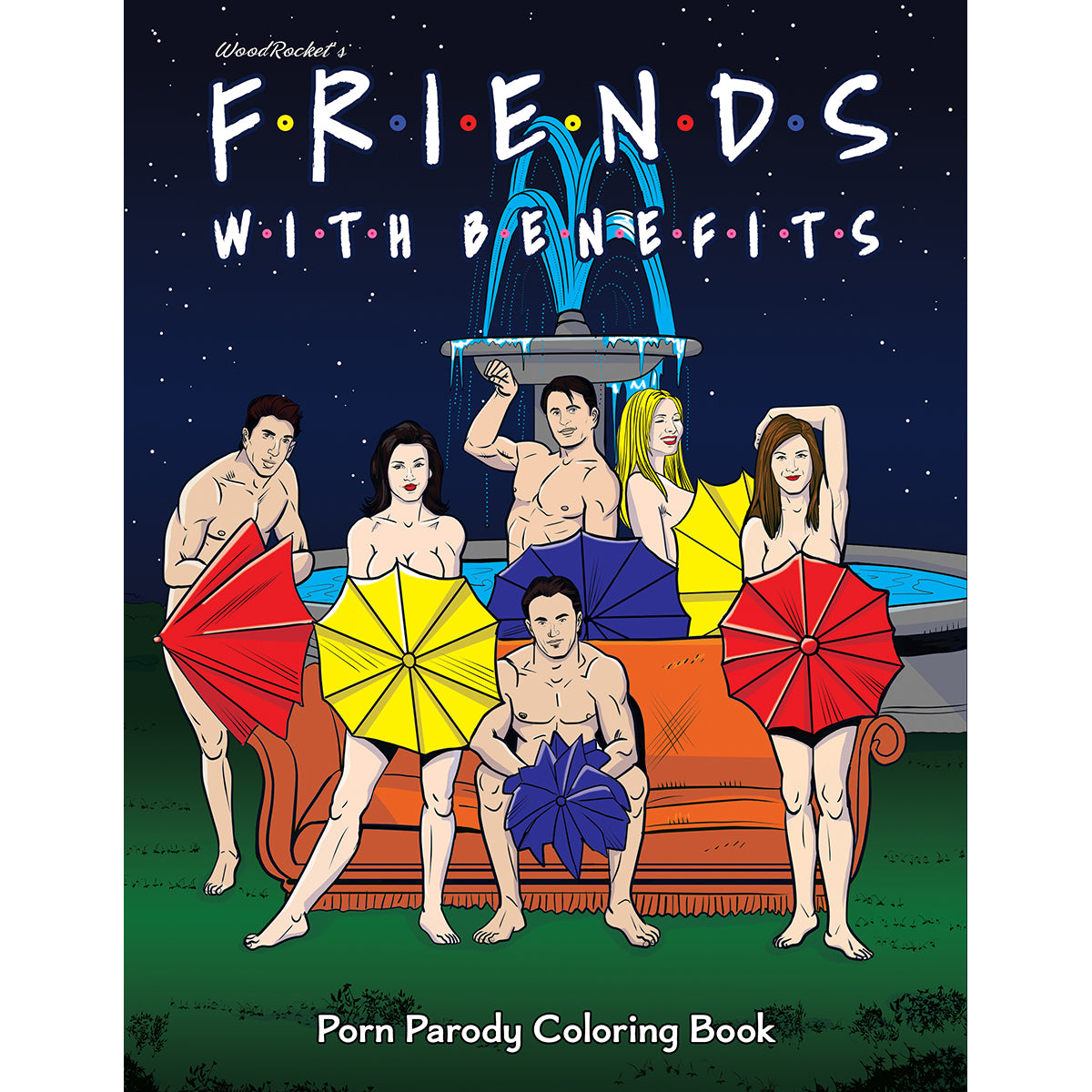 Wood Rocket Friends With Benefits Coloring Book – Adult Humor & Relaxation