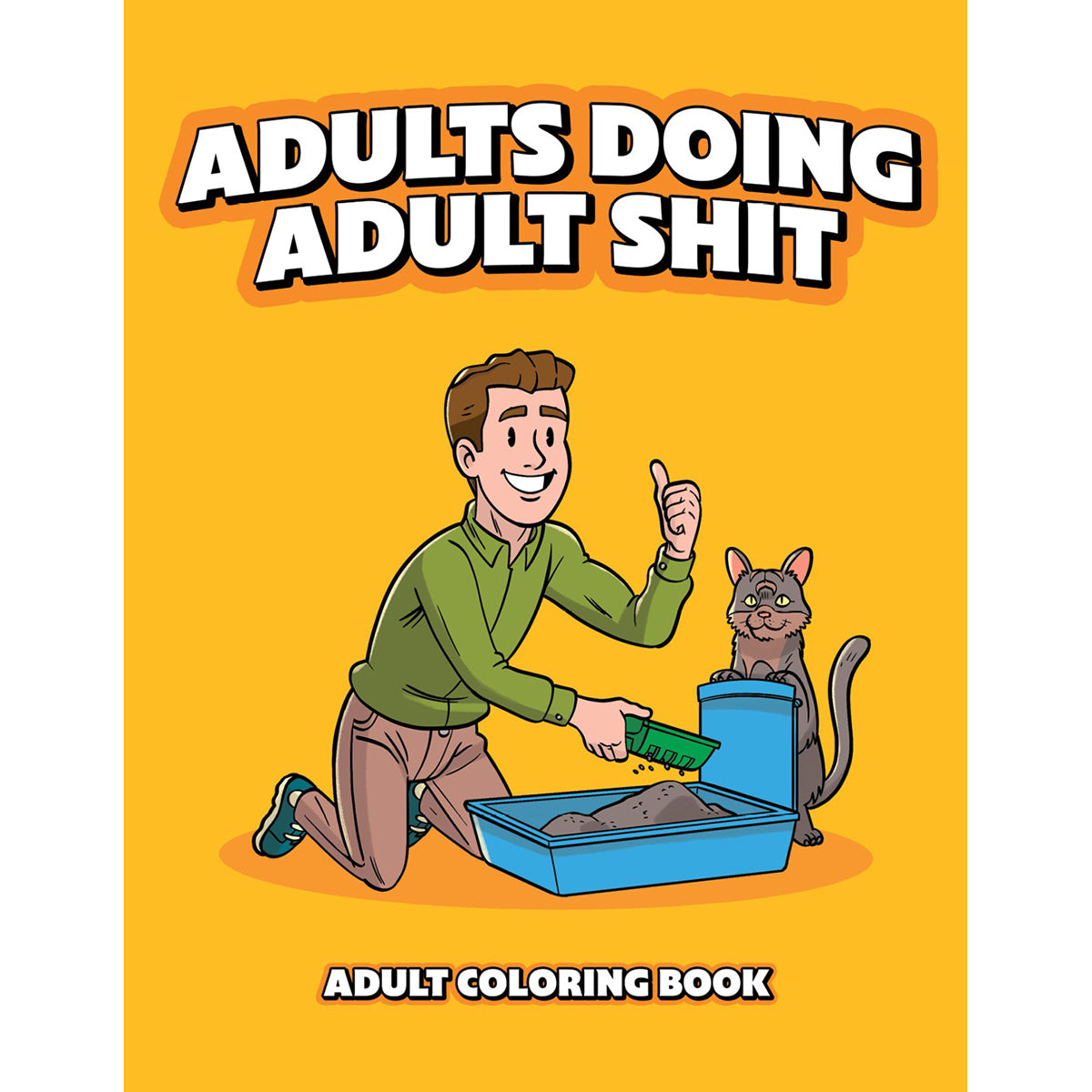 Wood Rocket Adults Doing Adult Shit Coloring Book – Humor & Stress Relief Fun