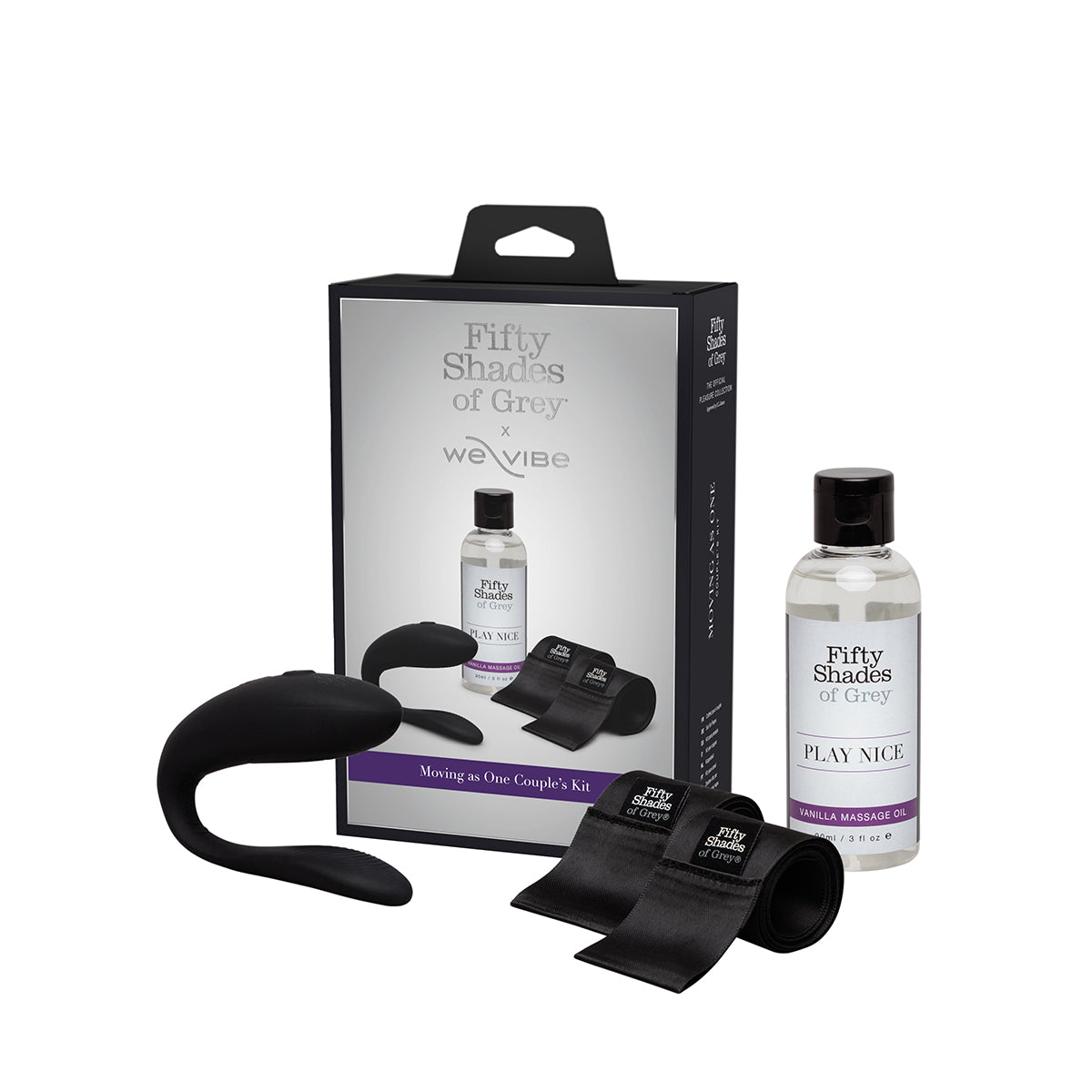 Fifty Shades of Grey x We-Vibe Moving As One Couple’s Kit Black – Premium Set