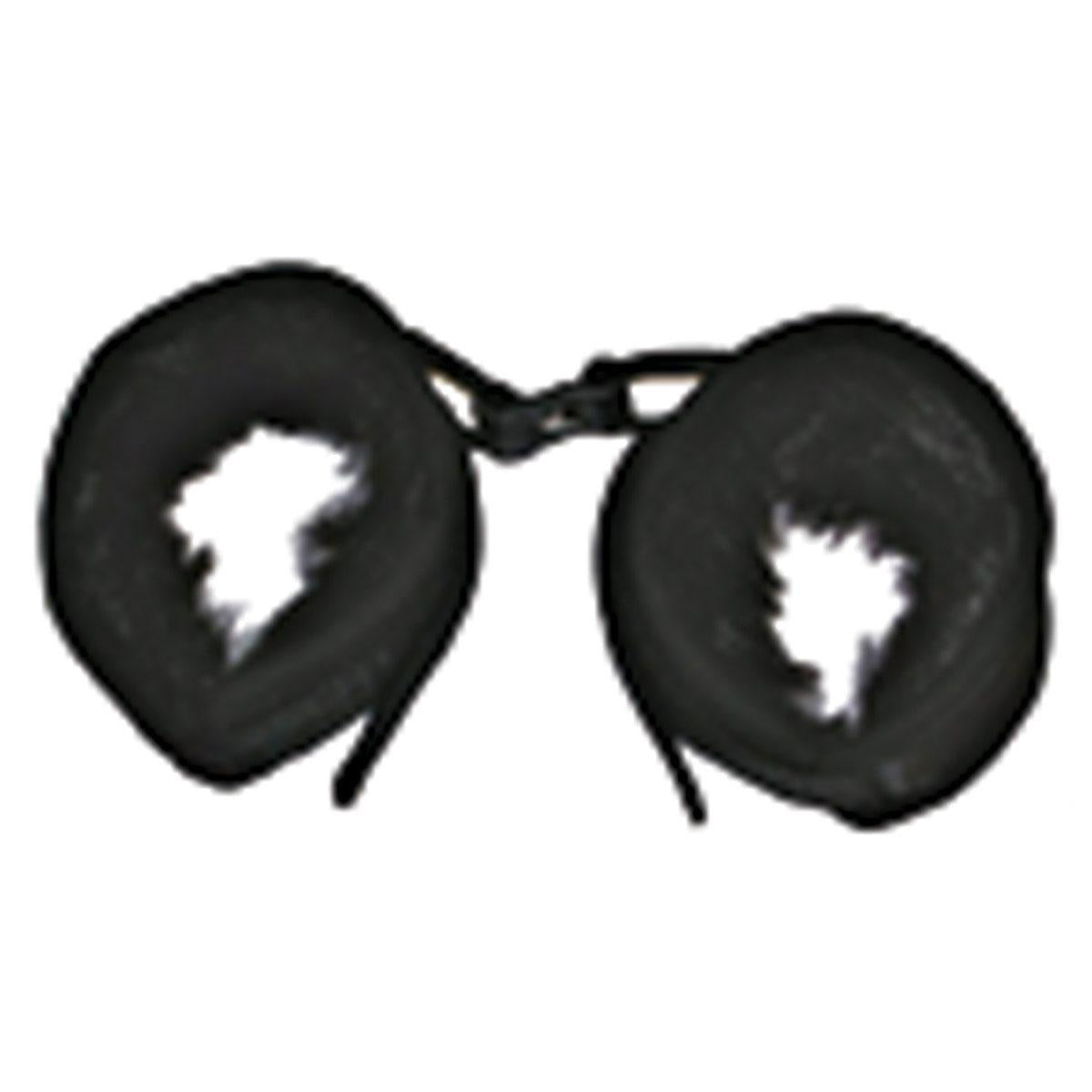 Mink Faux Fur Handcuffs Black - Soft Comfortable BDSM Restraints
