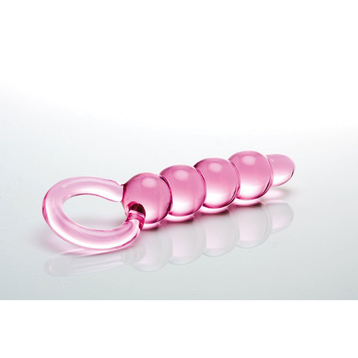 Sex Kitten Pink Glass String of Pearls - Sensual Adult Accessory Necklace