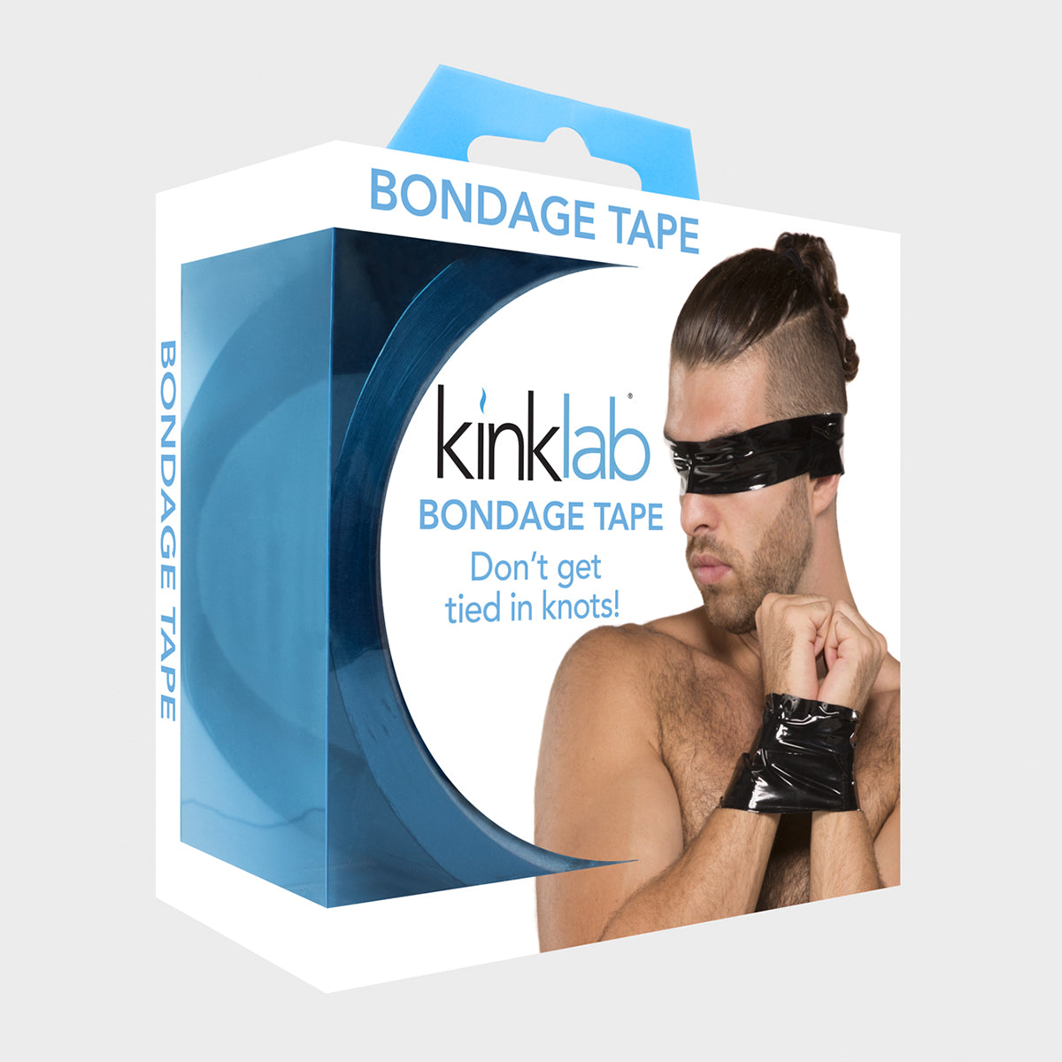 Bondage Tape - Black - Strong, Safe, Easy to Tear Tape for BDSM Play
