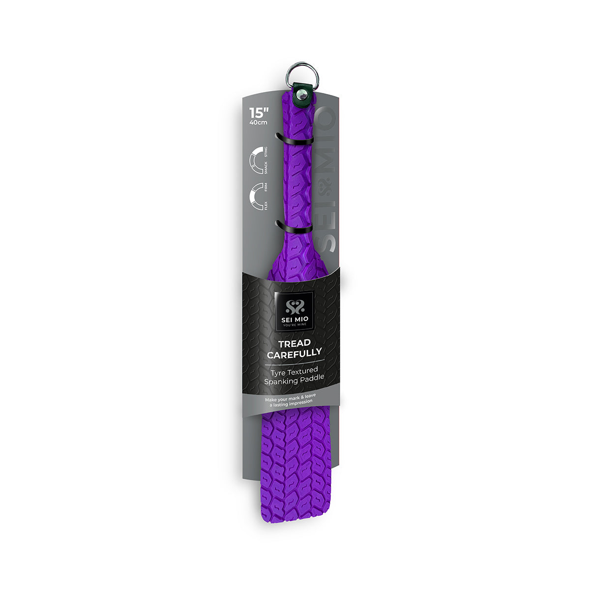 Sei Mio Tyre Paddle - Purple - High-Quality Sensation Paddle for Adult Playtime