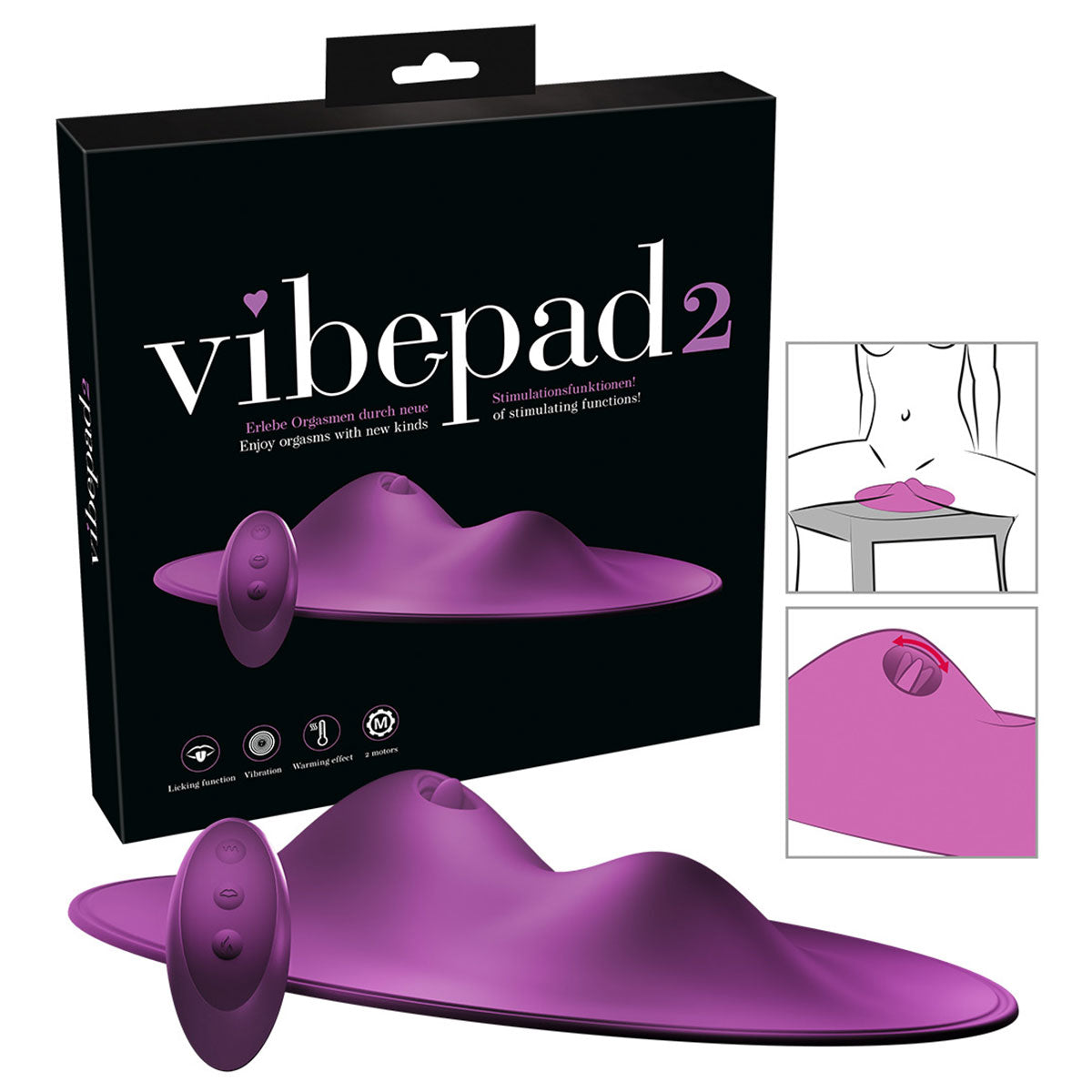 VibePad 2 - Rechargeable Dual Motor Personal Massager Toy for Couples
