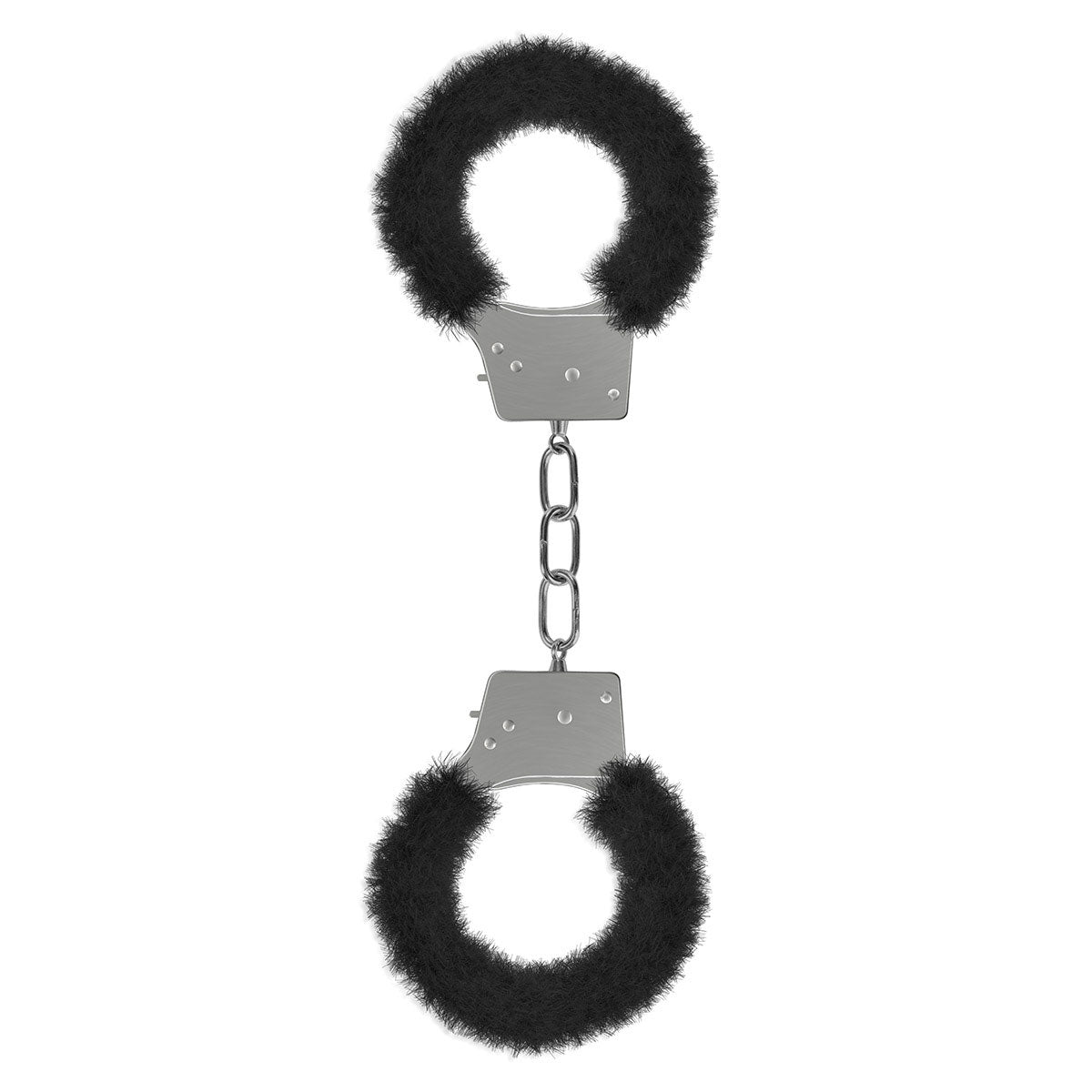 Shots Ouch! Beginner's Furry Handcuffs - Black - Comfortable Furry Cuffs