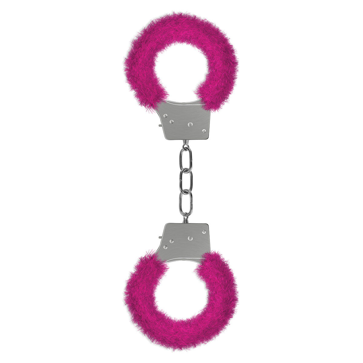 Shots Ouch! Beginner's Furry Handcuffs - Pink - Playful Soft Restraints