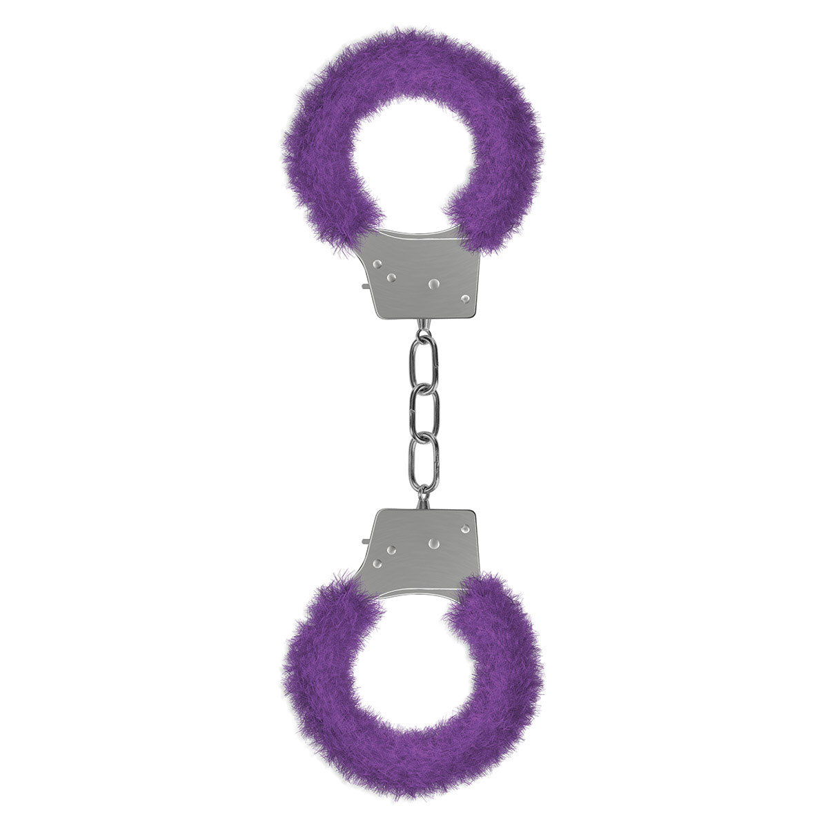 Shots Ouch! Beginner's Furry Handcuffs - Purple - Soft and Comfortable Cuffs