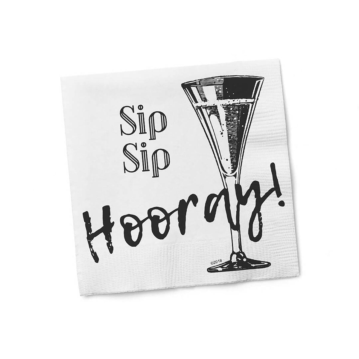 Twisted Wares Sip Sip Hooray Napkins 20pk - Celebration Party Napkins Set