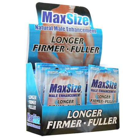 MaxSize Erectile Enhancement Formula Pills 2-Pack 24-Piece Display