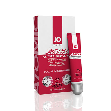JO Atomic Clitoral Gel - Warming - Stimulant (Silicone-Based) 0.34 fl oz - 10 ml