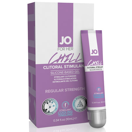 JO Chill Clitoral Gel - Cooling - Stimulant (Silicone-Based) 0.34 fl oz - 10 ml