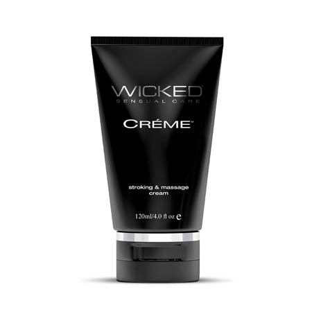 Wicked Creme Stroking and Massage Cream 4 oz Soft Moisturizing Body