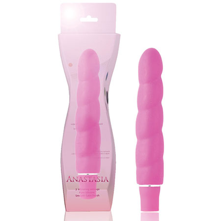 Luxe Anastasia Silicone Slimline Vibrator Pink