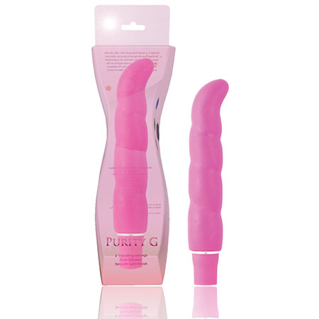 Luxe Purity G Silicone Slimline G-Spot Vibrator Pink
