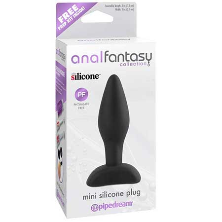 Anal Fantasy Collection Mini Silicone Plug Black