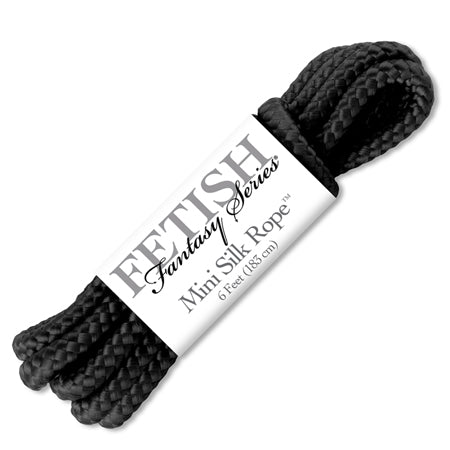Fetish Fantasy Series Mini Silk Rope 1.8 m / 6 ft. Black