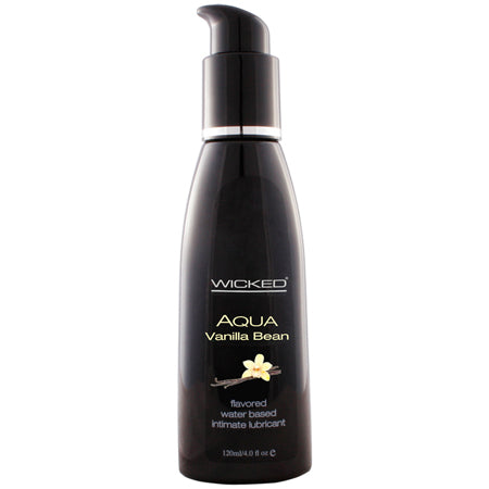 Wicked Aqua Vanilla Bean Water-Based Lubricant 4 oz.