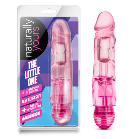 Naturally Yours The Little One Realistic 6.7 in. Vibrating Dildo Pink