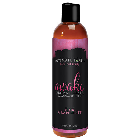 Intimate Earth Awake Massage Oil 120 ml 4 oz Refreshing Aromatherapy