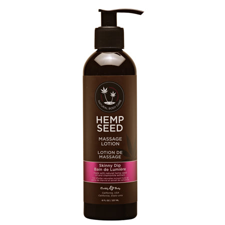 Earthly Body Massage Lotion Skinny Dip 8 oz Moisturizing Body Oil
