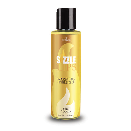 Sensuva Sizzle Lips Edible Gel Piña Colada 4.2 oz