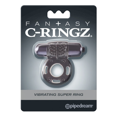 Fantasy C-Ringz Vibrating Super Ring With Bullet Black