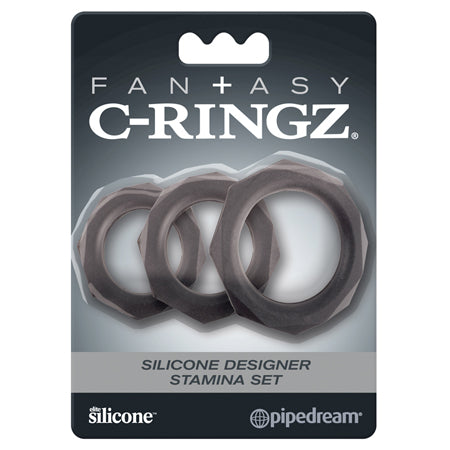 FCR - Fantasy C-Ringz Silicone Designer Stamina Set Black