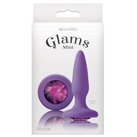 Glams Mini Anal Plug Purple Gem