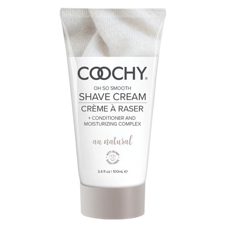 Coochy Shave Cream Au Natural 3.4 oz | Gentle Razor Protection Smooth Skin