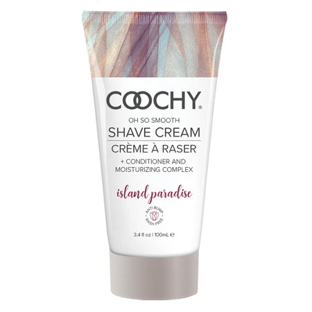 Coochy Shave Cream Island Paradise 3.4 oz | Tropical Smooth Skin Formula