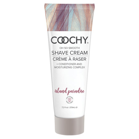 Coochy Shave Cream Island Paradise 7.2 oz | Soft Skin Hydrating Shave Lotion